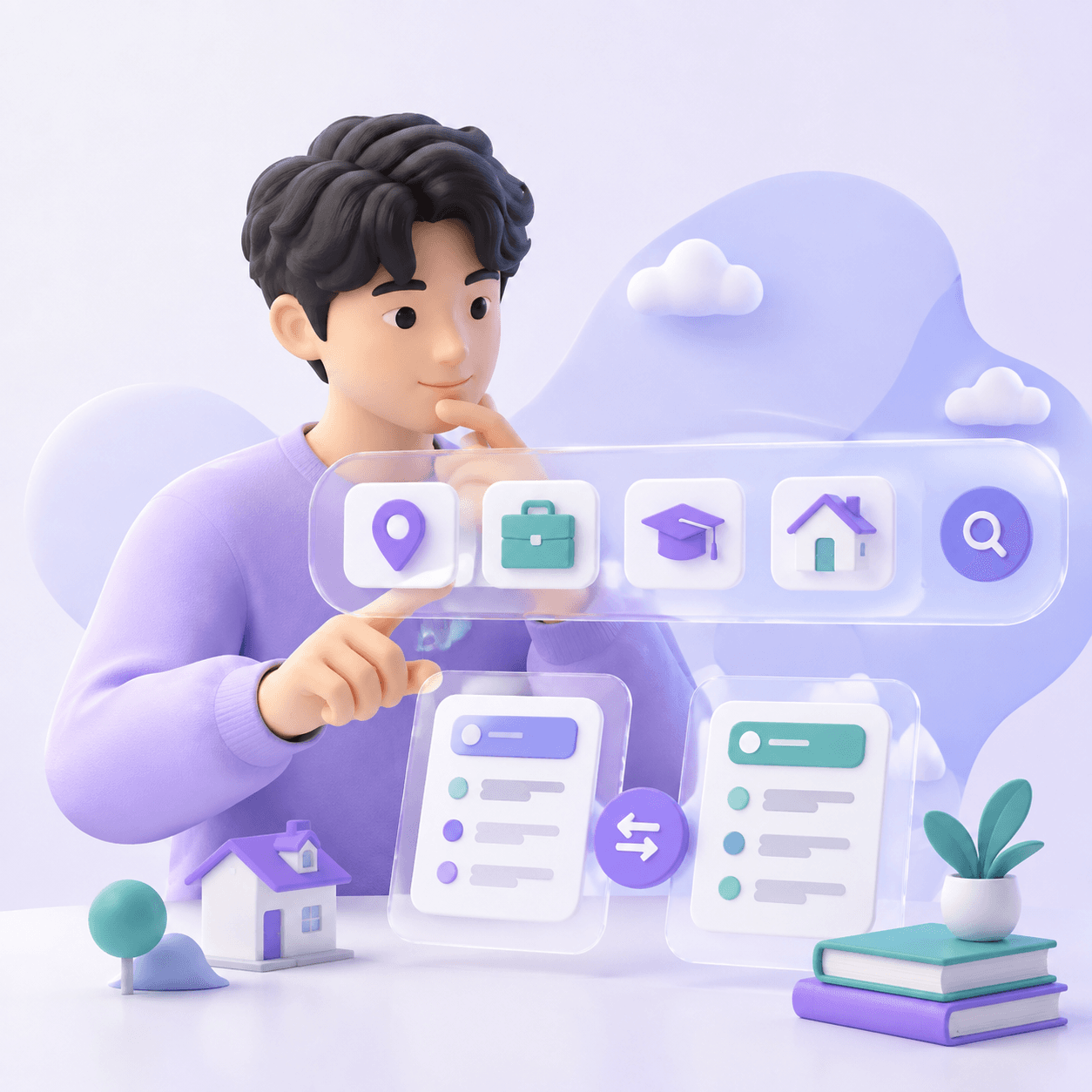 온통청년에서 나이·지역·취업상태로 청년지원금 찾는 법 썸네일 일러스트